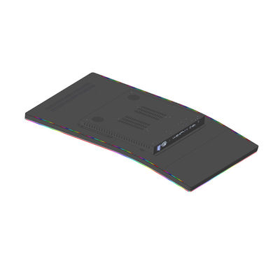 J-vormige superboog touchscreen monitor 1ms respons PCAP met led-kantverlichtingsbalken