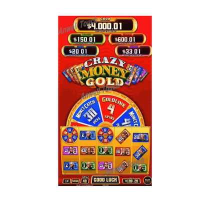 Verticale vaardigheid spel pcb bord gek geld goud voor game machine