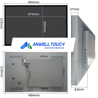 22 inch 1680*1050 Aristocrat Gaming PCAP touchscreen monitor met VGA/DVI/USB