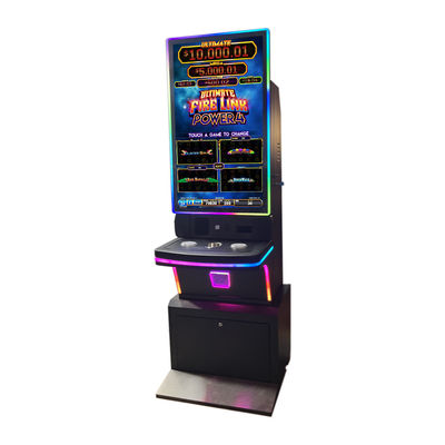 43 inch Metal Skill Gaming Cabinet Slot Machine met capacitieve touch monitor voor Firelink / Lightning Games
