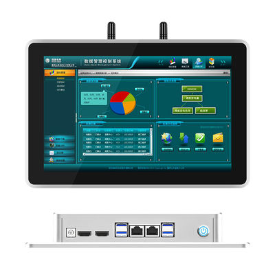 Zilveren HD1920*1080 Industriële capacitieve all-in-one touchscreen computer 11,6 inch met Window OS