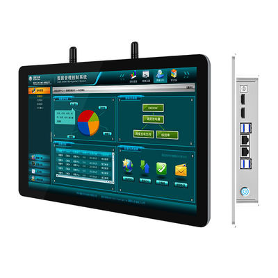 Zilveren HD1920*1080 Industriële capacitieve all-in-one touchscreen computer 11,6 inch met Window OS