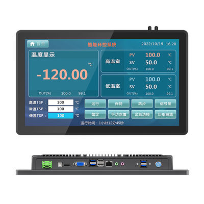 Zwart HD1920*1080 Industrial Capacitive Touch Screen All In One 13,3 inch met Window OS