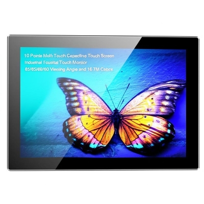 10 Punten Multi-Touch Capacitief Touchscreen Industriële Touch Monitor met 85/85/80/80 Kijkhoek en 16.7M Kleuren